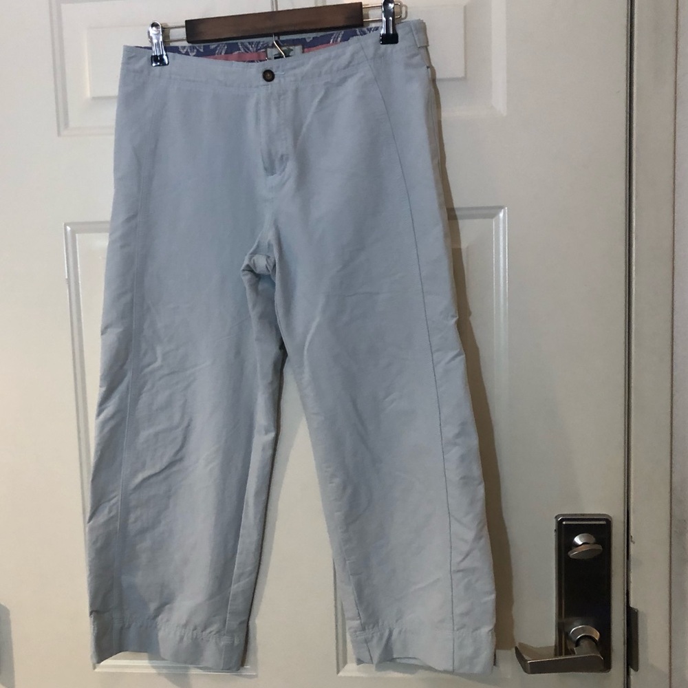 Horny Toad Blue Athletic Crop Pants powder blue 6